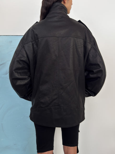Fonda Leather Jacket Black