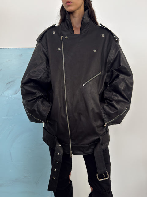 Fonda Leather Jacket Black