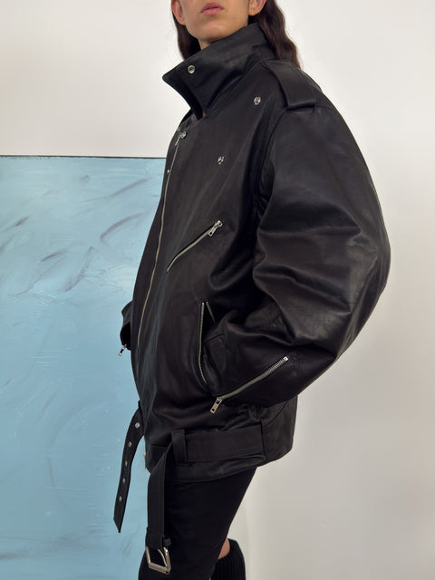 Fonda Leather Jacket Black