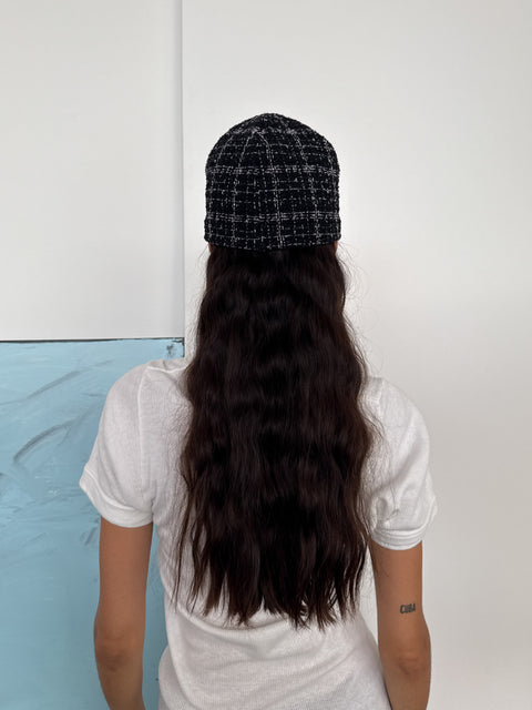 Cicci Hat Check Black