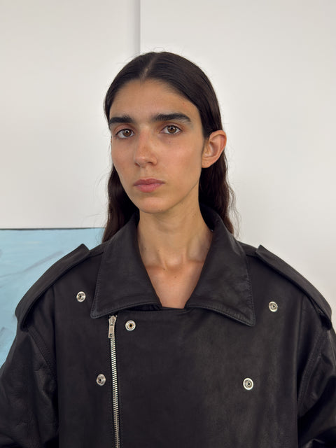 Fonda Leather Jacket Black