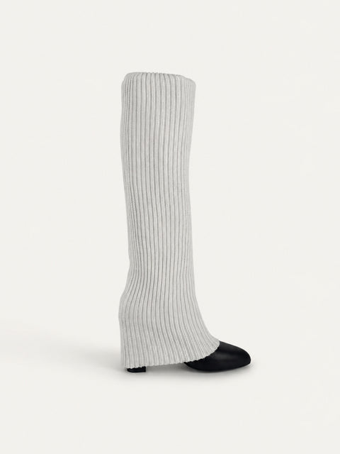 Seconda Leather Boots / White Socks